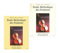 Kit de départ: Ecole du violon - Etude méthodique des positions 3eme cahier - Ve position et 4eme cahier - VIe et VIIe positions + Cahier de portée Soundman + 2 crayons