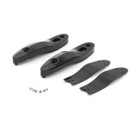 Kit de déport de Support d'extension de Clignotant arrière for Moto Harley Softail Slim Breakout Fat Boy FLFB FXBB FXBR(Black Plastic)