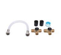 Kit de dérivation de chauffe-eau pour camping-car Vannes en laiton durables Entretien hivernal efficace Connexion polyvalente Idéal pour la plomberie du camping-car