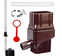Kit de dérivation de de pluie - Collecteur d'eau de pluie réglable et respectueux de l'environnement, valve de filtration incluse, inverseur de bec de 5,1 x 7,6 cm | Système de récolte