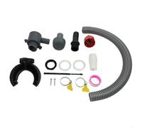 Kit de dérivation d'eau de pluie pour tuyau de descente de 115 mm, système de collecte de pluie de jardin avec tuyau et raccords, ensemble de récolte d'eau de toit en PVC pour irrigation de cour et de