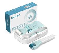 Kit de Derma Roller pour le visage, le corps et les cheveux, 10 en 1, rouleaux de beauté du visage, outils de soins de la peau, rouleau à micro-aiguilles avec 9 têtes remplaçables et 1 étui de