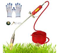 Kit de Désherbage Portable Au Propane, Torche à Haut Rendement de 1900000 Btu, pour Jardin, Extérieur, avec Tuyau de 5 M et Allumeur à Bouton-Poussoir(1.2in Nozzle,16.4Ft Tube)