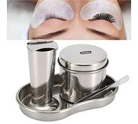 Kit de Désinfection de Tatouage Professionnel avec Plaque en Acier Inoxydable, Plateau, Pinceau et Pot pour la Corrosion et la Résistance à la Chaleur - adapté au Salon ou à la Maison (Taille