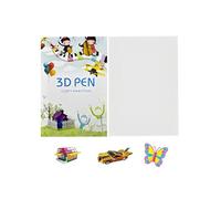 Kit de Dessin 3D pour Enfants Cahier d'Activités avec Motifs Pré-Imprimés en Relief Idéal pour Débutants en Art