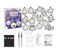 Kit de dessin de texture en mousse - Kit de marqueurs à effet 3D avec marqueurs de peinture de couleurs et brosse à eau | Art créatif pour adultes projets de bricolage à la maison et à l'école