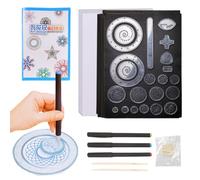 Kit de dessin en spirale - Jouet d'entraînement à motricité fine | Règle de dessin en spirale géométrique | Pour salle de te, école, filles, enfants d'âge préscolaire, enfants