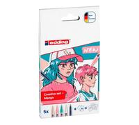edding Stylos marqueurs set créatif – 5300 marqueurs acryliques et 1800 fineliners – set de 5