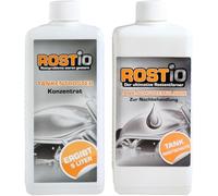 Kit de détartrage de réservoir Rostio 500 ml + 500 ml d'émulsion protectrice pour réservoir - Concentré détartrant diluable 1:10 - pour réservoirs jusqu'à 5 L - élimine complètement la rouille - Film