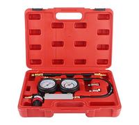 Kit de détecteur de compression à double pression Tester de la fuite de cylindre Kit de détection de compression 0-7bar 0-100PSI avec couverture de protection et boîtier de