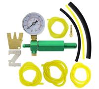 Kit de détecteur de fuite de carburateur avec manomètre de 0 à 200 kPa Outil de test professionnel pour moteur Tillotson pour 243-504 avec plusieurs tuyaux de conduite de carburant