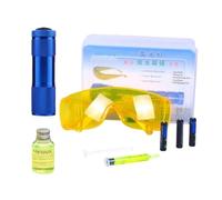 Kit de détecteur de fuites Fluorescent précis, Outil de détection de Fuite de climatiseur Automatique, Lunettes de Protection fluorescentes, kit de détection de Fuite de Teinture d'huile UV