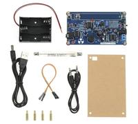 Kit de détecteur de rayonnement pour compteur Geiger Open Source avec PCB bleu et tube J305, prend en charge l'alimentation 5 V/3 x 1,5 V/4 x 1,2 V, alerte visuelle et sonore, 120 x 50 mm
