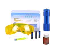 Kit de détection de fuite - Lampe de poche, seringue à lunettes fluorescéine, testeur de climatisation, outil de diagnostic pour réfrigérateur | Lampe UV professionnelle pour réparation
