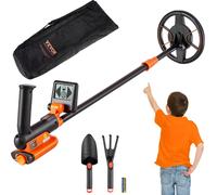 Kit de détection de métaux VEVOR pour enfants Détecteur professionnel multifonctionnel avec 2 modes Détecteur de métaux bobine étanche de 15,2cm pour une plus grande profondeur, avec pelle et sac de t