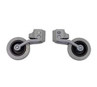 Kit de deux roues arrière adaptables aux déambulateurs pour adultes | Kit de deux roues et fixation sur pied | Installation facile
