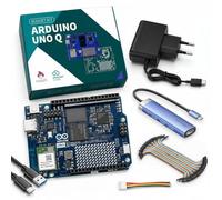 Kit de développement Arduino Q de Hutopi - IA & Embedded Kit de démarrage avec 4 Go de RAM, 32 Go eMMC, hub USB-C, bloc d'alimentation, câbles Jumper et accessoires