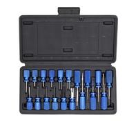 Kit de déverrouillage de terminal automobile 19 pièces, ensemble d'outils de retrait de connecteur de broche de fil universel, poignée antidérapante avec 19 outils pour les