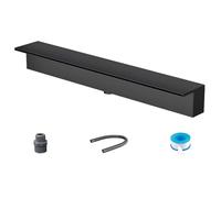 Kit de déversoir de Cascade en Acier Inoxydable Personnalisable pour Bassin - Installation Facile pour piscines extérieures/intérieures, 75 cm (29,5 po), idéal pour Les Petits et Grands amén