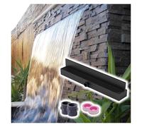 Kit de déversoir en Acier Inoxydable pour Cascade, idéal pour Les patios, Les Jardins et Les bassins. Embellissez Vos espaces extérieurs avec ce Magnifique élément de Design Aquatique.