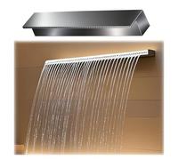 Kit de déversoir pour cascade avec tuyau ondulé pour extérieur, kit de sortie de trop-plein pour fontaine de piscine extérieure avec raccord de tuyau - Parfait pour les jeux d'eau, les fonta