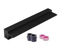 Kit de déversoir pour Cascade extérieure avec raccord de Tuyau - Décoration pour Fontaine de Jardin et de Piscine, Grille Murale pour Cascade, Largeur sur Mesure (Noir, 95 cm de Large)
