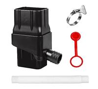 Kit de Déviateur de Baril de Pluie,Tuyau À Haut Débit de, Système de Collecte d'eau de Pluie Réutilisable, Système de Connecteur de Déviateur de Collecte d'eau de Pluie