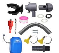 Kit de déviation pour tonneau de pluie, kit de collecte d'eau de pluie | Système de collecte d'eau avec tuyau de 1,64 pieds/3,28 pieds de long | Appareil de filtration d'eau flexible pour protéger les