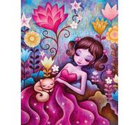 Kit De Diamond Painting - Modèle Jeune Fille - Princesse - 40x50cm