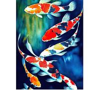 Kit de diamond painting - Poissons - Carpes - 40x30cm