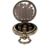 Kit de dice anti-buée, dice de montre de poche, dice en métal polyhédral, jeu de rôle, kit de dice pour jeux, petits jeux de planche, RPG Dice pour joueurs, kit de dés pour hommes, dice en métal