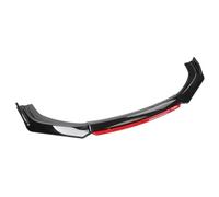 Kit de diffuseur séparateur becquet Menton lèvre Pare-Chocs Avant Voiture Garniture Garde-Canard Barrage d'air pour T0yota pour Matrix 2003-2014(Gloss Black and Red)