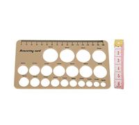 Kit de Dimensionnement des Brides, 1 PCS Silicone Minpple Ruler et 1,5 M de Ruban Souple de la Bride Outil de Mesure du Mamelon avec Sa Construction en Silicone pour les Mères (BROWN)