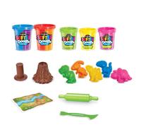 LEXIBOOK CRAZART - Kit dinosaures pâte à modeler malléable et fluorescente - Multicolore