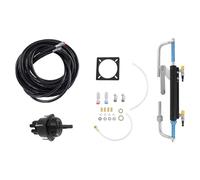 Kit de direction hors-bord hydraulique 90 HP, kit de direction hors-bord kit de direction hydraulique pour bateaux de pêche côtière, bateaux à eau plate avec pompe hydraulique, tuyaux hydrauliques