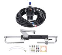 Kit de Direction Hydraulique Hors-bord-Duoku-Système Marin-Pompe et Vérin de Barre-Tuyau de 24 Pieds-pour Bateaux