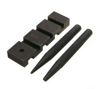 Kit de disjoncteur de chaîne portable avec 10 maillons pour utilisation sur le terrain, construction en acier à roulement, compatible avec les chaînes de tronçonneuse de 0,325/3/8/0,404 pouces