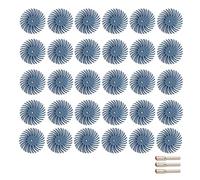 Kit de disque à poils radiaux de 1 pouce brosse abrasive 1/8 pouces 3,2.35mm roue de polissage de détail de tige for accessoires d'outils rotatifs Dremel DShanLa (Color : 30PC Grit 400 set, Size : W
