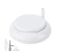 Kit de disques à bulles pour aquarium, disque à bulles pour aquarium avec diffuseur d'oxygène dissous nano ultra élevé, taille de bulle réglable pour aquarium, barboteur en pierre (Disque d'air blanc