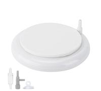 Kit de disques à bulles pour aquarium en plastique, diffuseur d'oxygène dissous ultra élevé Nano (Disque d'air blanc de 10 cm de diamètre)
