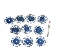 Kit de disques à poils radiaux 1 pouce, brosse abrasive, tige 1/8" 3 2,35 mm, meule polissage for accessoires d'outils rotatifs wanglan(120 10pcs,With 3mm shank)