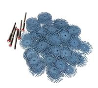 Kit de disques à poils radiaux 1 pouce, brosse abrasive, tige 1/8" 3 2,35 mm, meule polissage for accessoires d'outils rotatifs wanglan(50PC P400,3mm shank)