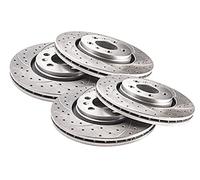 Kit de disques de frein sport compatibles avec Mazda MX-5 I NA 1989 1990 1991 1992 1993 1994 1995 1996 1997 1998 2 x avant ventilé 1308 GV 234,5 mm + 2 x arrière complet 1 mm