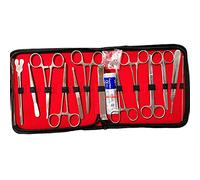 Kit de dissection biologique 26 pièces avec lames de couteau scalpel pour expériences d'anatomie en laboratoire d'étudiant