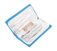 Kit de dissection en acier inoxydable, 7 pièces, ensemble d'outils de laboratoire pour étudiants en biologie