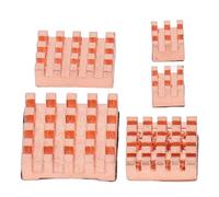 Kit de dissipateur thermique en cuivre pour processeur, ensemble de dissipateurs thermiques de refroidissement haute performance avec pâte thermique pour 5 et autres modèles de