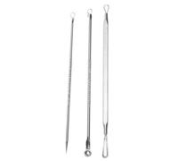 Kit de dissolvant à tête noire 1set (3pcs) Extracteur de pimple en acier acné professionnel