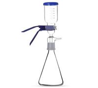 Kit de distillation avec entonnoir en verre, dispositif de filtration de solvants 1000 mL, entonnoir Büchner avec pompe de filtration sous vide et couvercle antipoussière