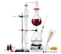 VEVOR Kit de distillation d'huiles essentielles 2000 mL, 28 pièces, plaque chauffante 1500 W