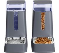 Kit de distributeurs d'eau automatiques pour Chats et Chiens (Lot de 2) - 3,8 litres - Convient aux Chiens de Petite, Moyenne et Grande Taille